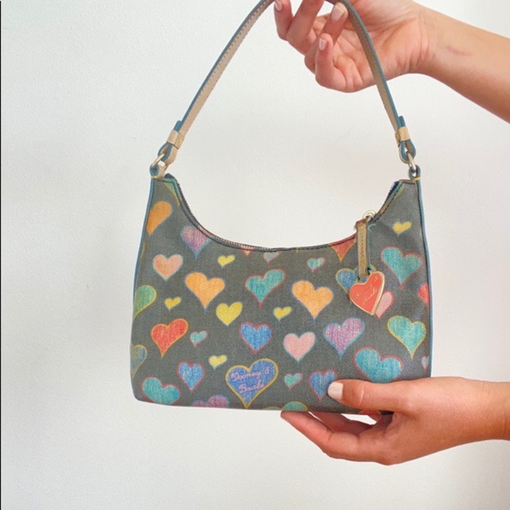 VINTAGE 90’s HEARTS DOONEY & BOURKE MINI BAG PURSE